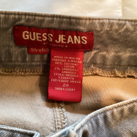 Vintage Guess Stretch Corduroy Low rise  Flare Pant - Picture 4 of 6